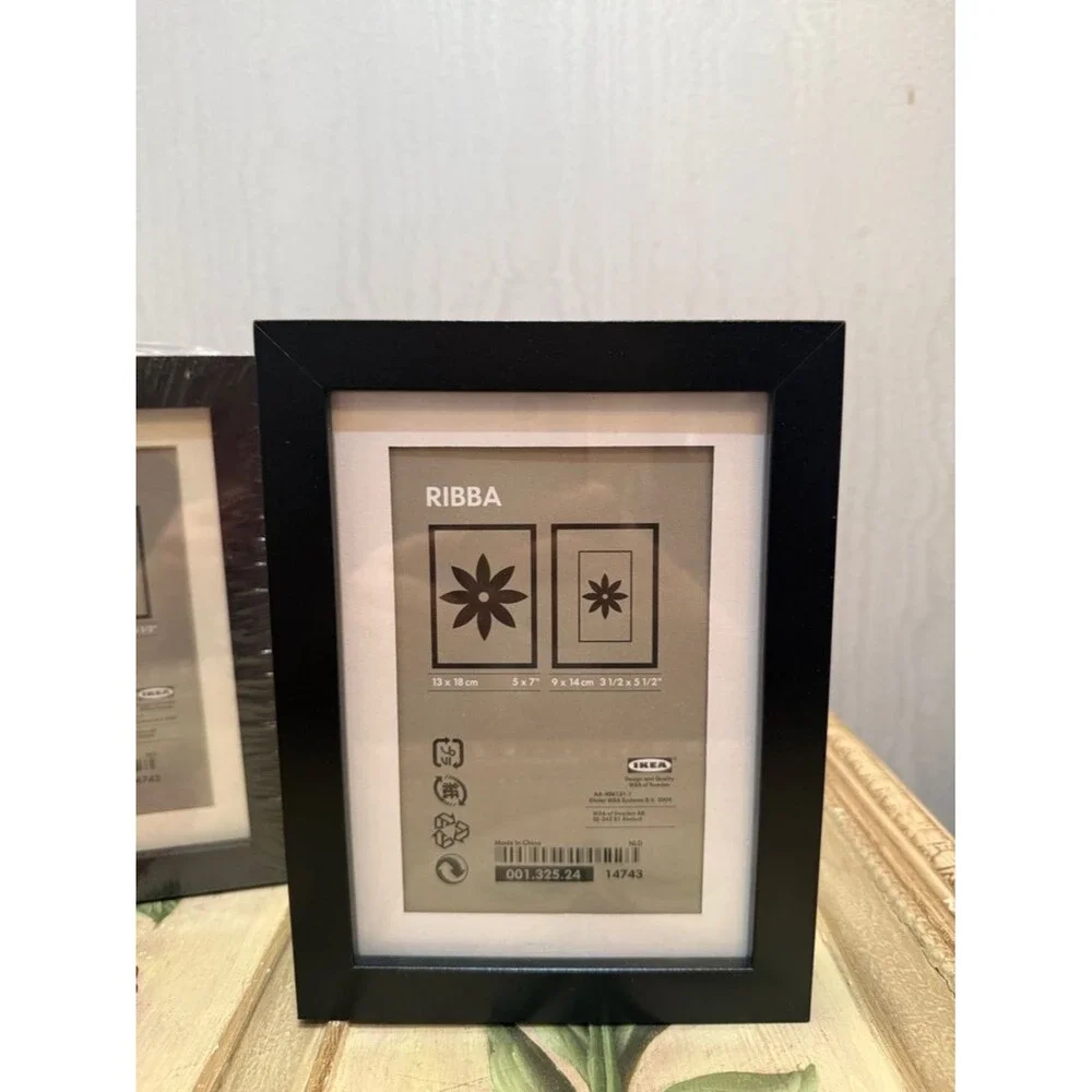 IKEA RIBBA Black Picture Photo Frames Set of Two